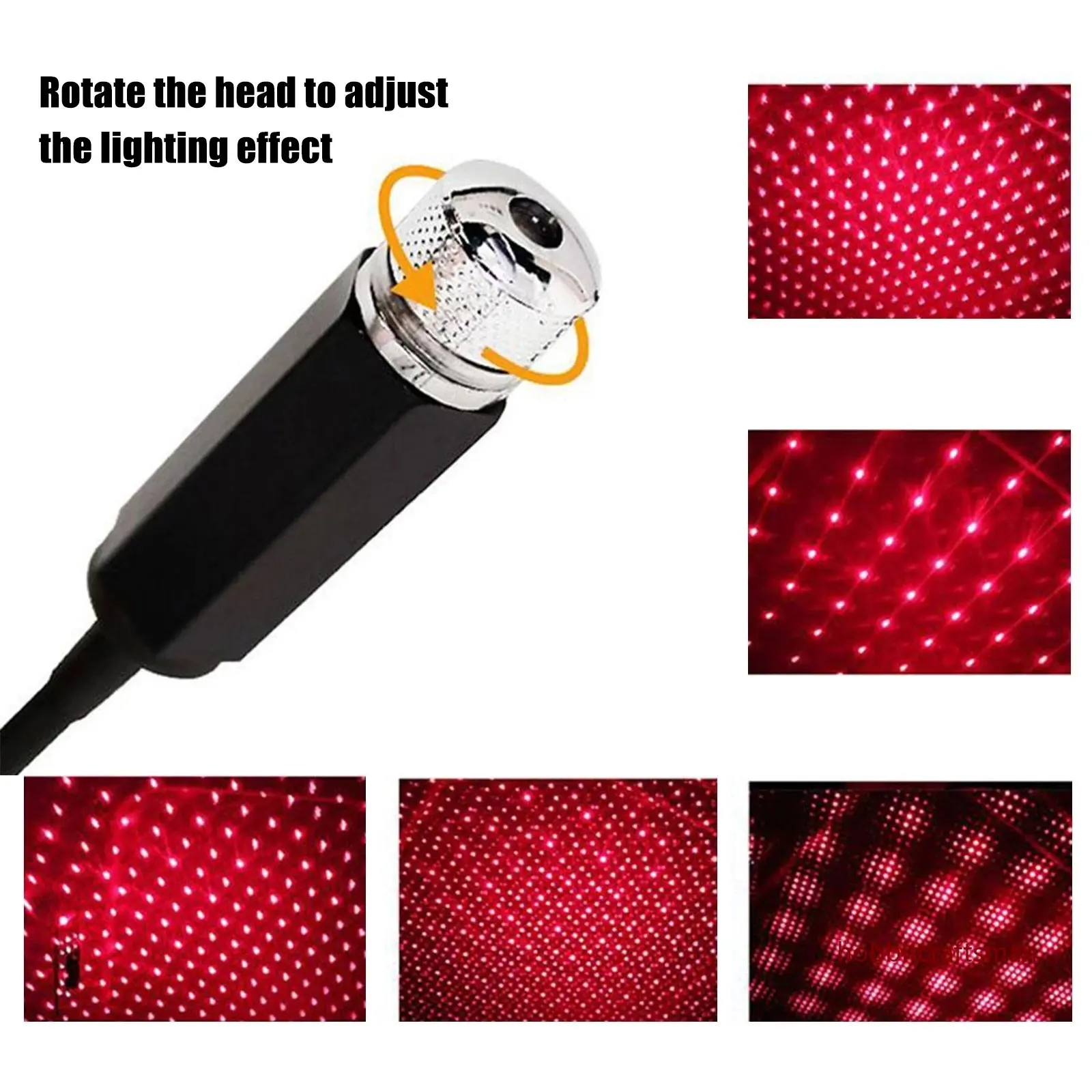 Mini LED Car Roof Star Night Light Projector Atmosphere Galaxy Lamp USB Dekoracyjna Regulowana do automatycznego wystroju sufitu pokoju dachowego