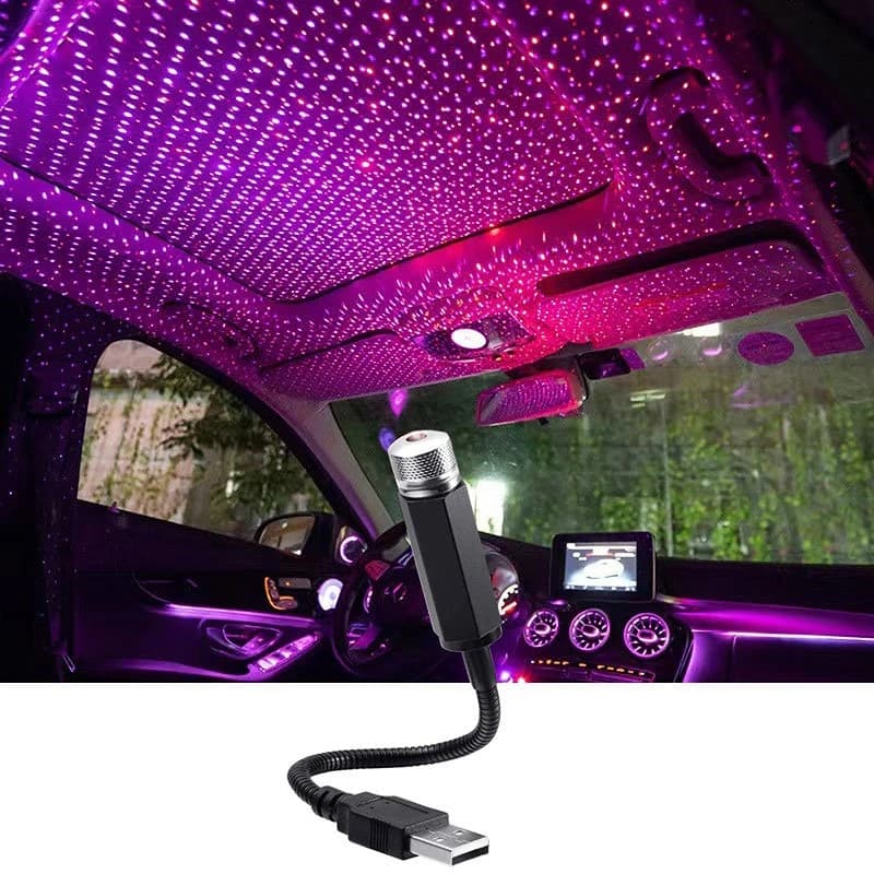 Mini LED Car Roof Star Night Light Projector Atmosphere Galaxy Lamp USB Dekoracyjna Regulowana do automatycznego wystroju sufitu pokoju dachowego