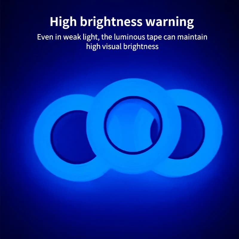 Samoprzylepna świecąca taśma bezpieczeństwa, DIY dekoracyjna świecąca taśma, taśma ostrzegawcza dotyczącego bezpieczeństwa na schodach scenicznych zielona fluorescencyjna taśma ostrzegawcza