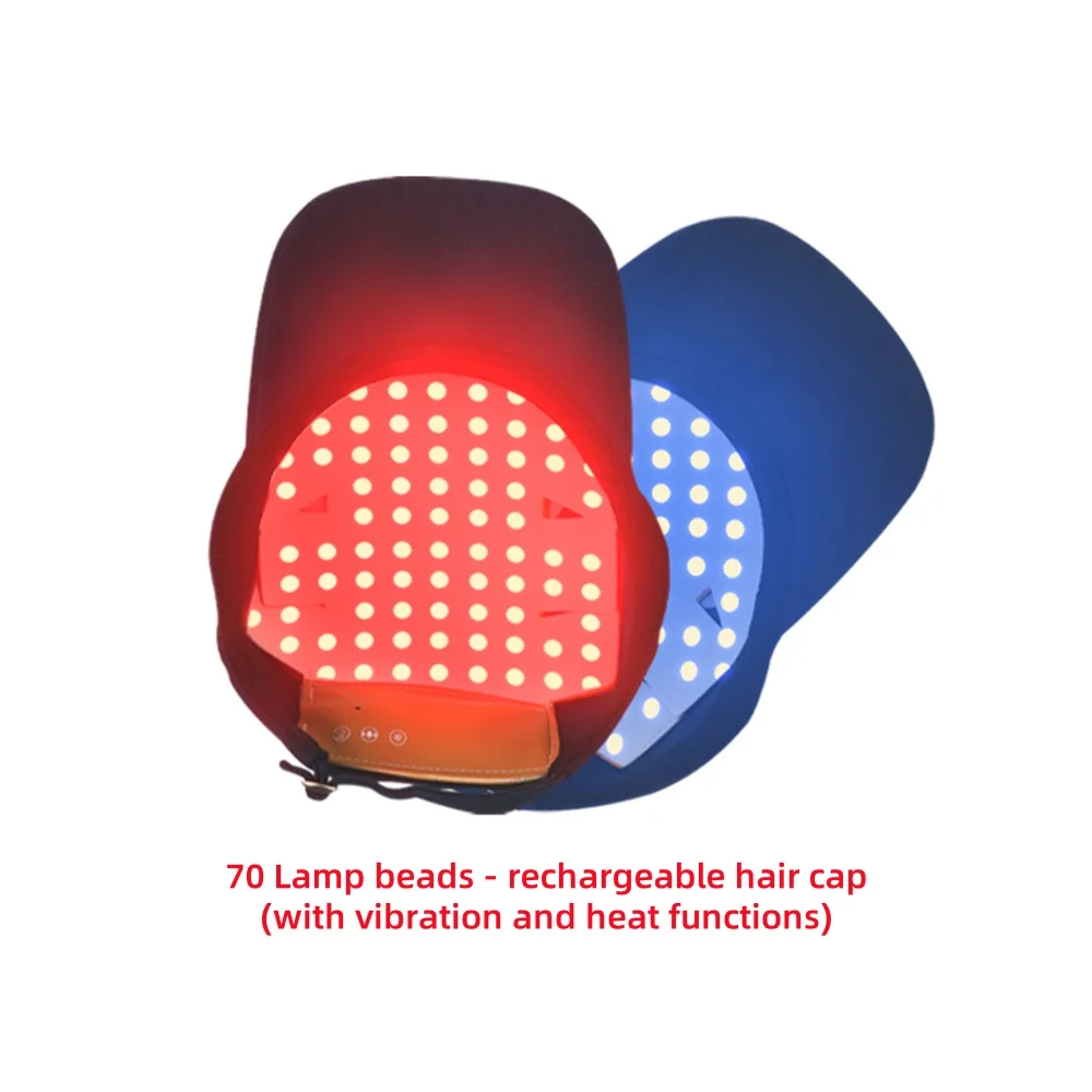 Czapka do Terapii Światłem dla Wzrostu Włosów 660nm LED 🧢