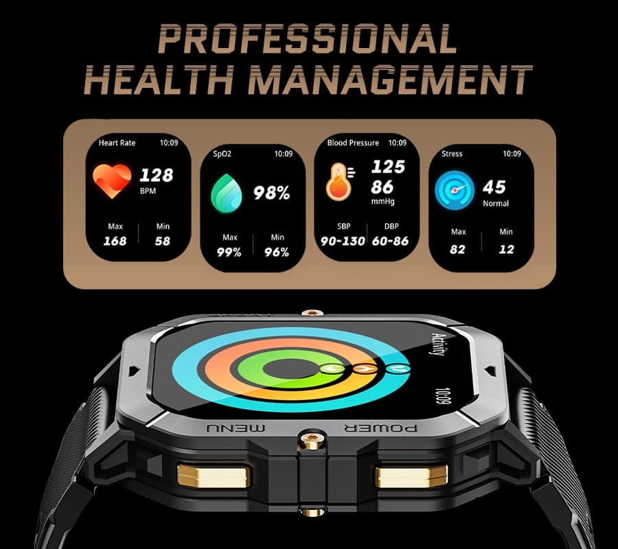 Smartwatch Męski Rubicon RNCF23-1 BLACK