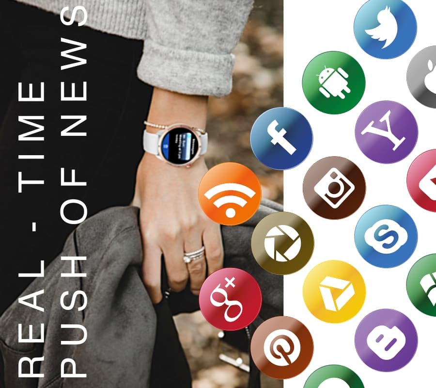 Smartwatch Damski RUBICON RNCF14 Rose Gold/White SMARUB251